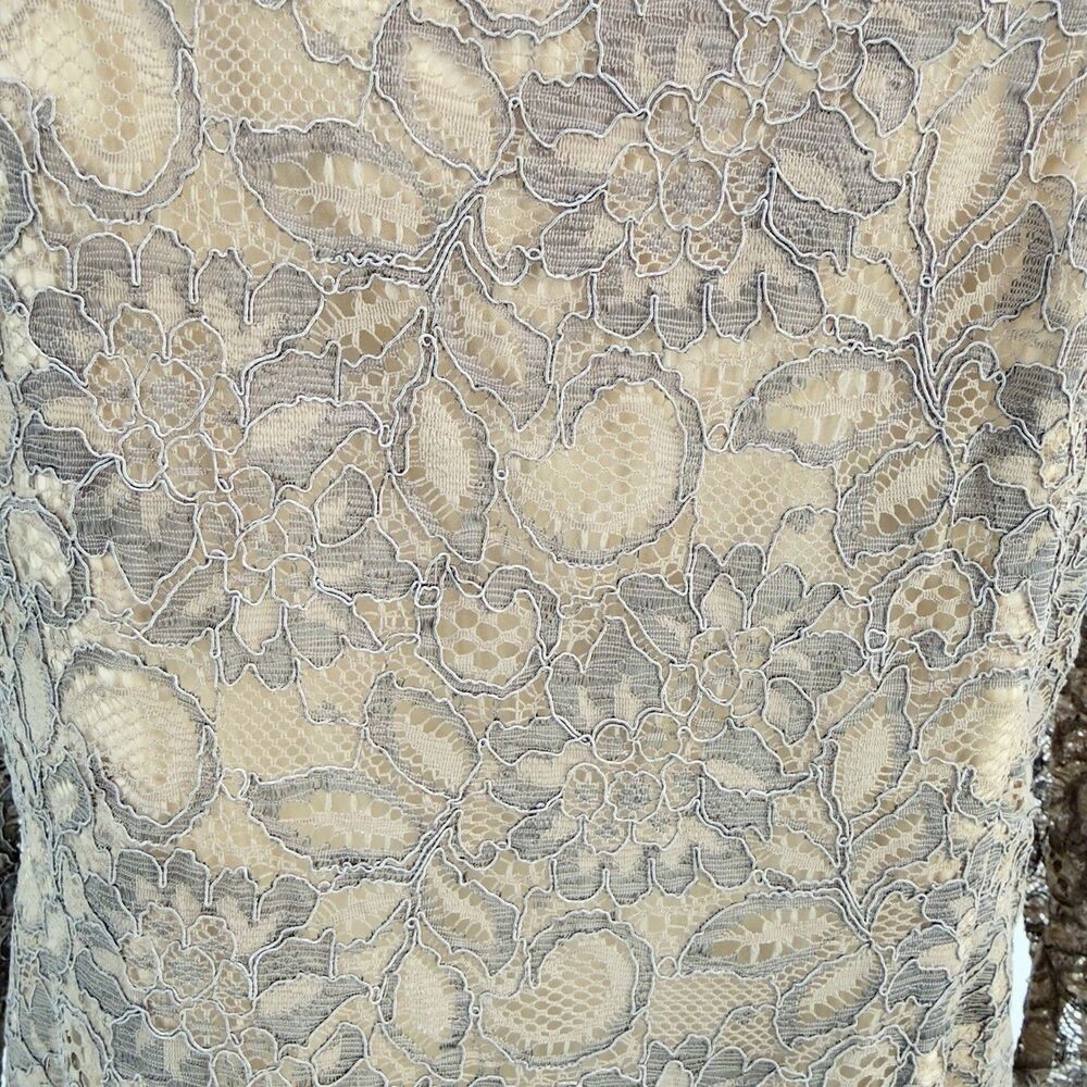NWT Alex Marie Brown/Gold Lace Sheath Dress Women’s Size 16 - Picture 8 of 17